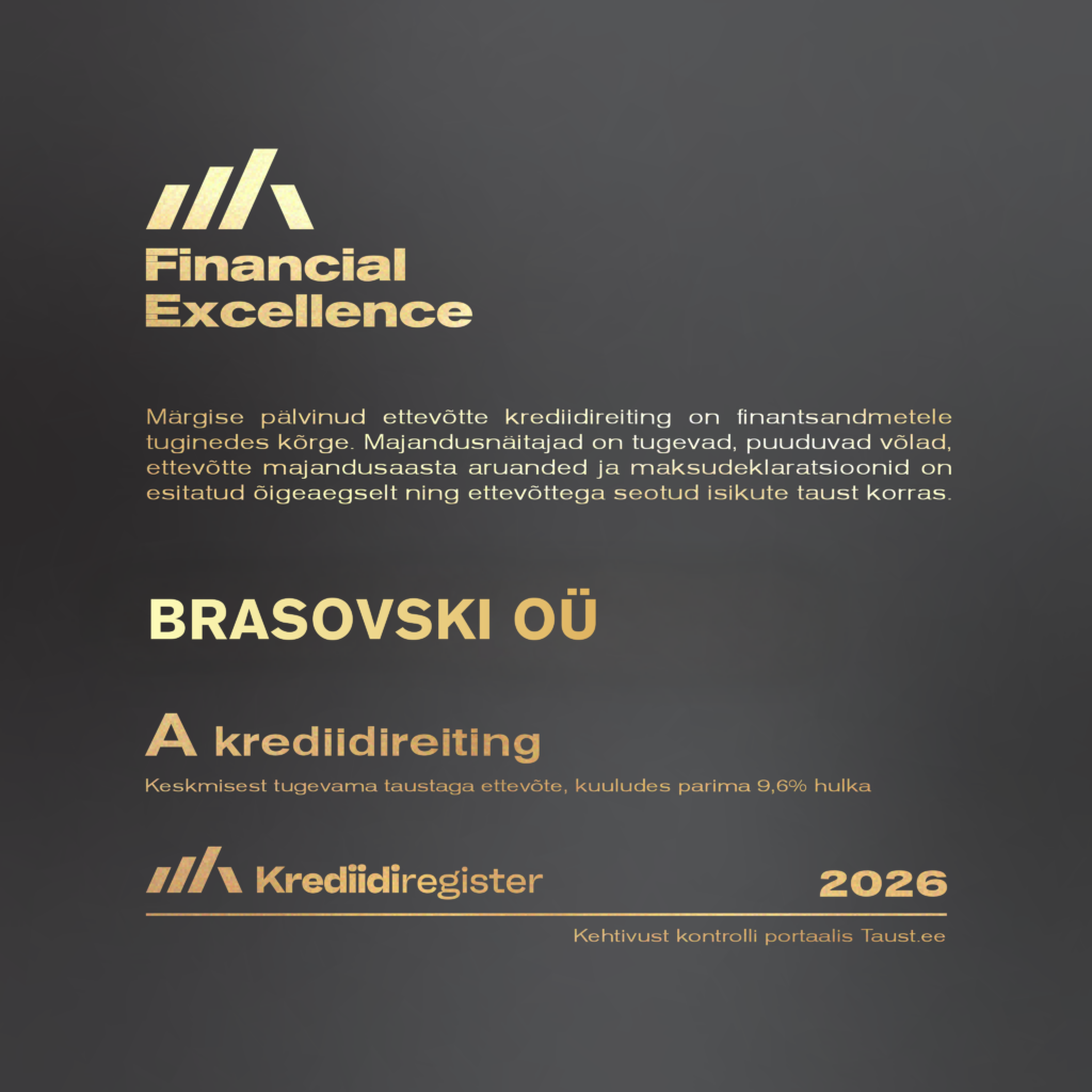Brasovski OÜ - Financial Excellence 2026